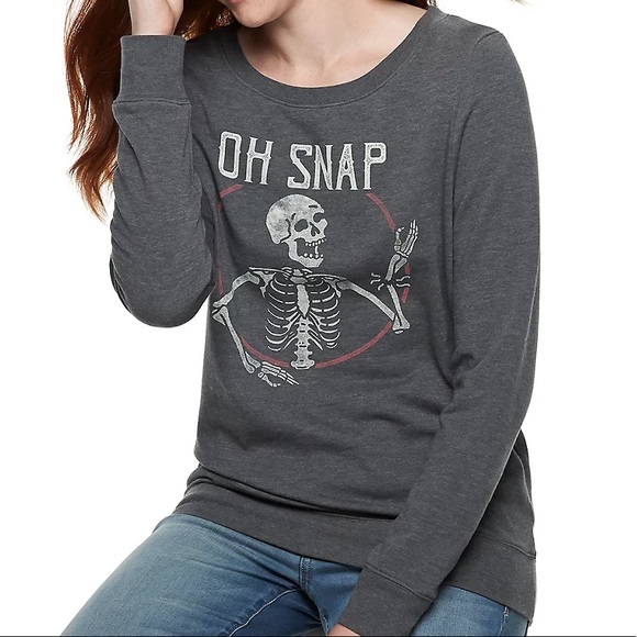 Fifth Sun | “Oh Snap” Skeleton Crewneck - Picture 1 of 11